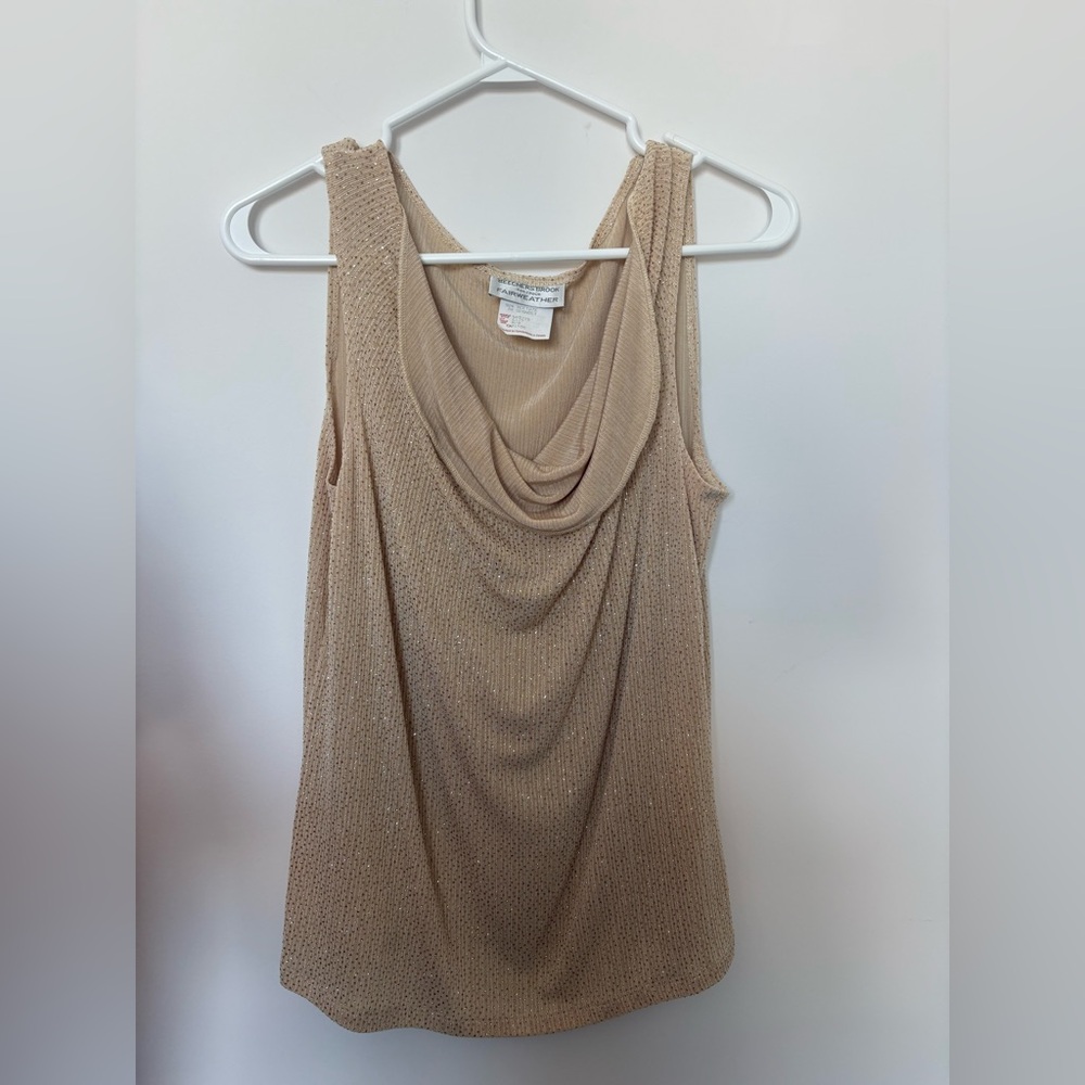 Sparkly gold top